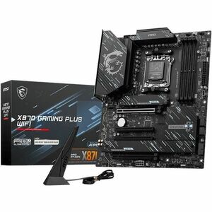 MSI X870 GAMING PLUS WIFI Gaming Desktop Motherboard - AMD X870 Chipset - Socket AM5 - ATX MSI X870 GAMING PLUS WIFI Gaming Desktop Motherboard - AMD X870 Chipset - Socket AM5 - ATX